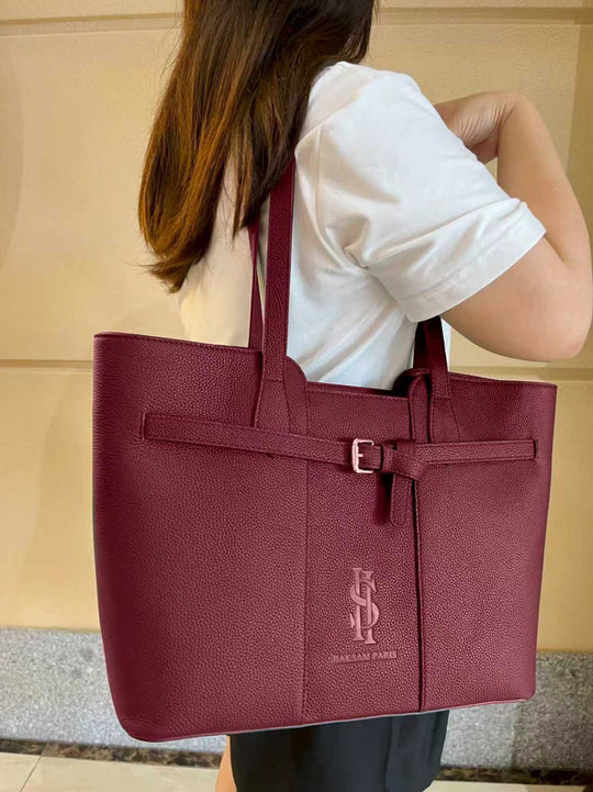 Luxury TOGO Leather Tote Bag – Parisian Elegance with Insulated Compartment