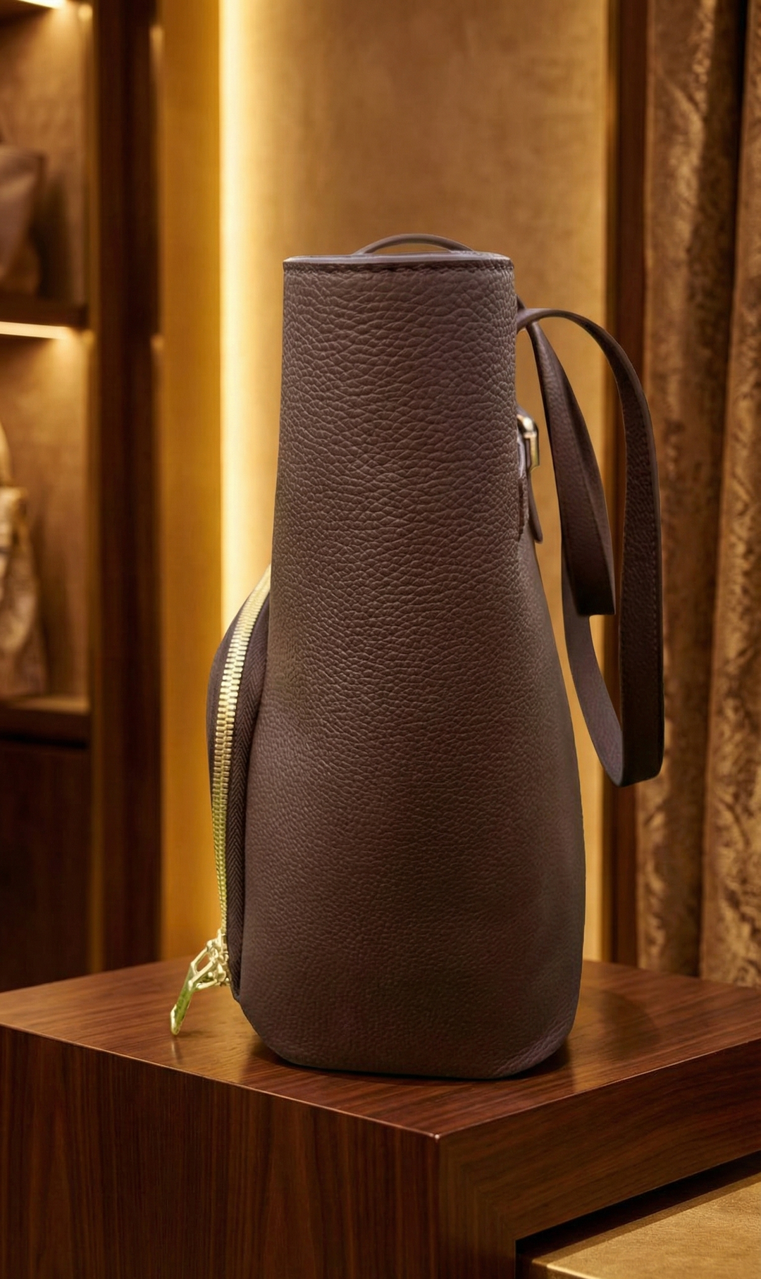 Luxury TOGO Leather Tote Bag – Parisian Elegance with Insulated Compartment