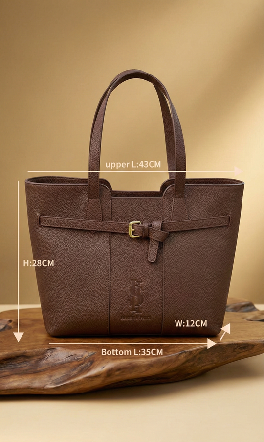 Luxury TOGO Leather Tote Bag – Parisian Elegance with Insulated Compartment