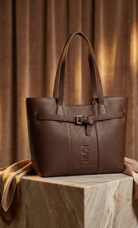 Luxury TOGO Leather Tote Bag – Parisian Elegance with Insulated Compartment