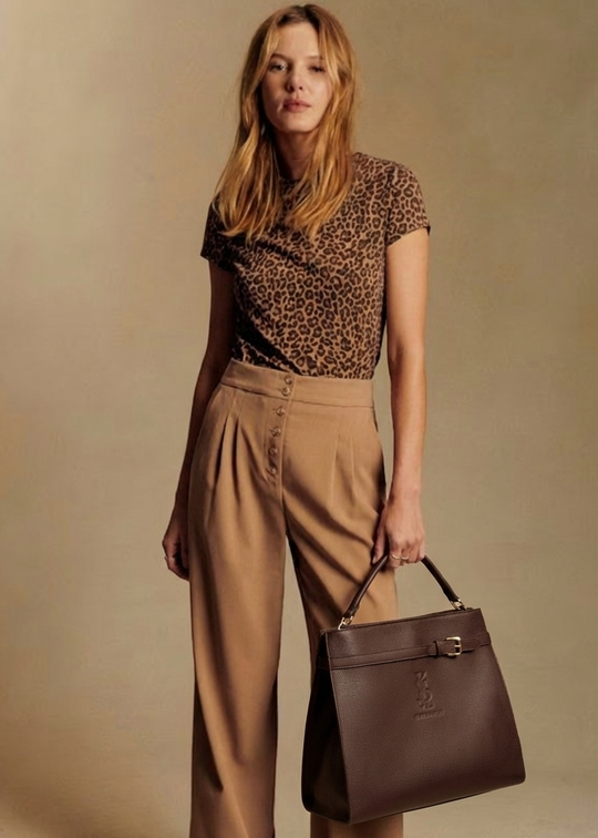 Luxury TOGO Leather Handbag – Modern Elegant Bag with Insulated Compartment