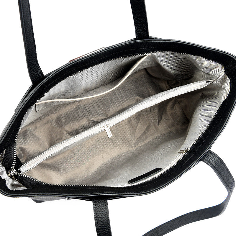 Horizontal Square Genuine Leather Bag – Double Strap