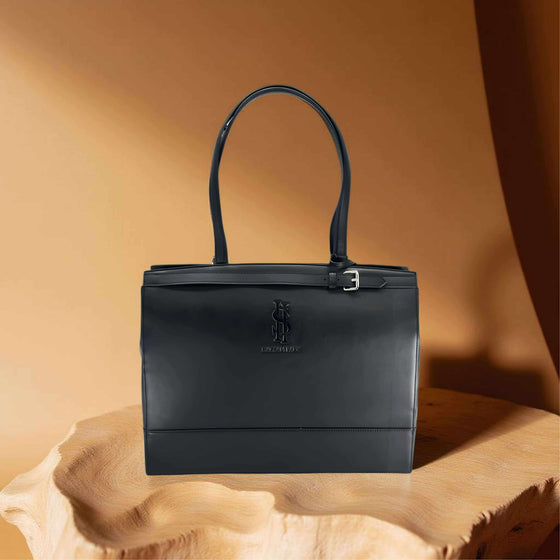 Premium Full-Grain Leather Tote Bag – Removable Insulated Compartment & Matching Wallet